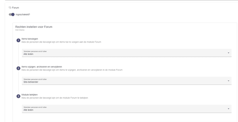 Schermvoorbeeld van uitgeklapte module