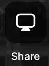 Scherm delen knop