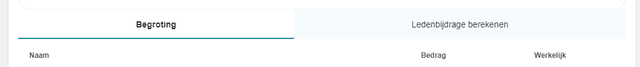 Berekening van de ledenbijdrage