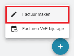 Factuur maken optie