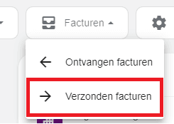 Verzonden facturen overzicht
