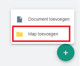 Stap 3: Kies voor map toevoegen