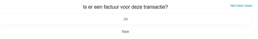 Stornering vraag of er een factuur is