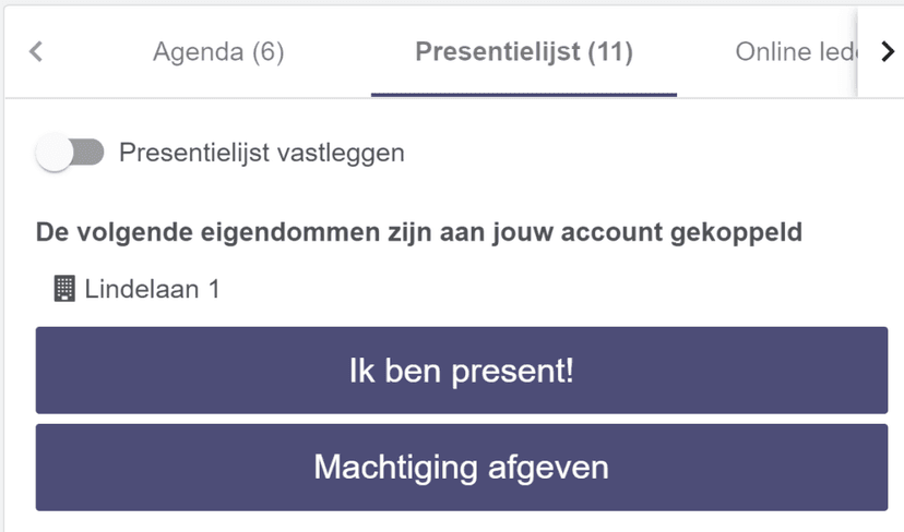 Knop machtiging afgeven